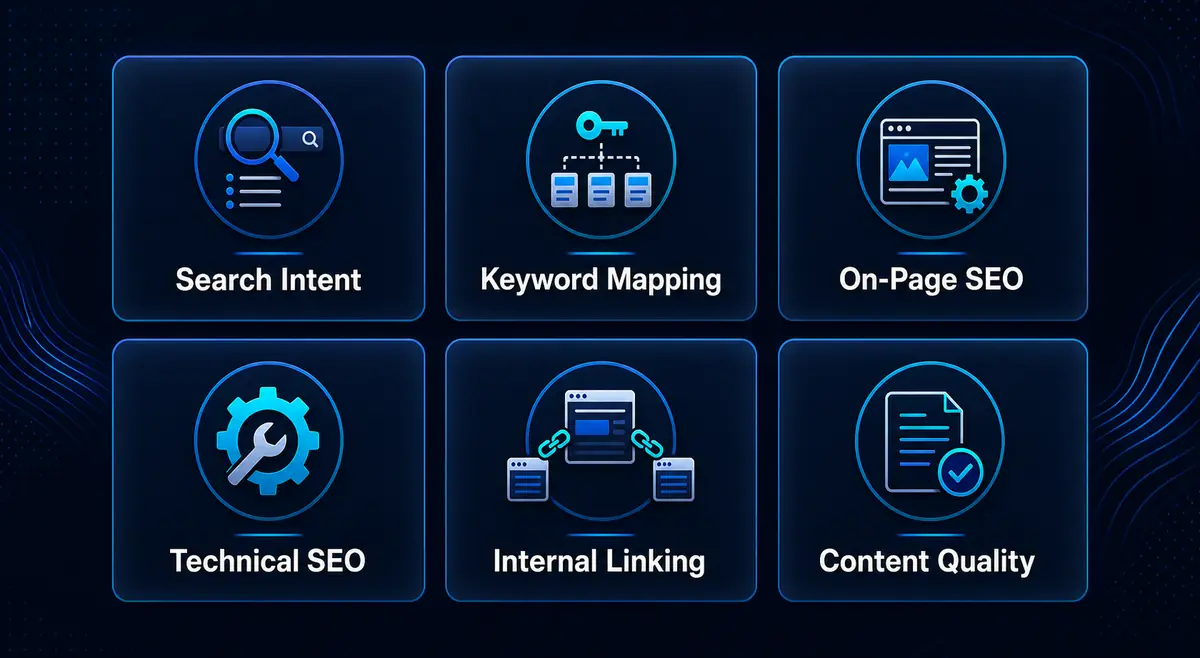 SEO for Business Websites: Why Search Visibility Still Matters Core elements of SEO for Business Websites including intent content and technical SEO