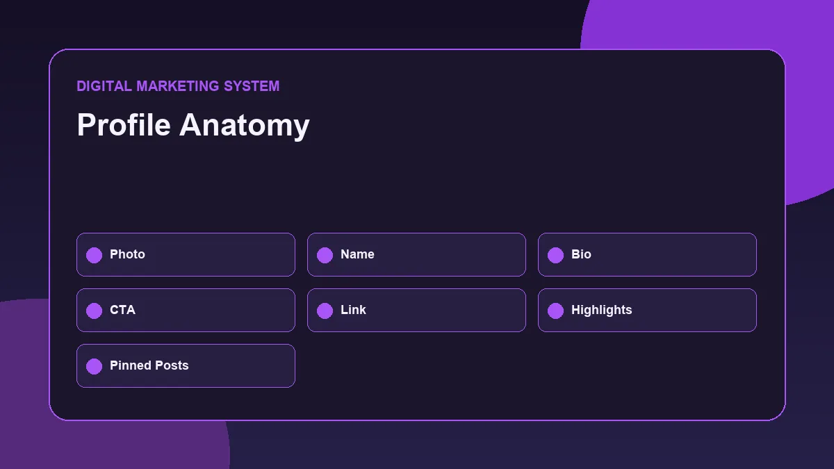 Instagram Profile Optimization Checklist for Better Brand Visibility Instagram profile anatomy for brand visibility