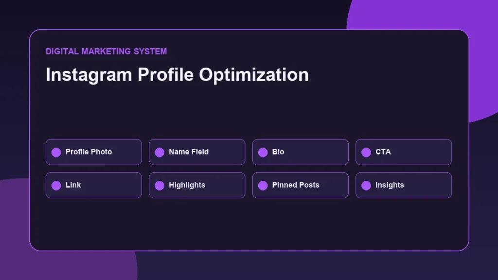 Instagram profile optimization checklist for better brand visibility