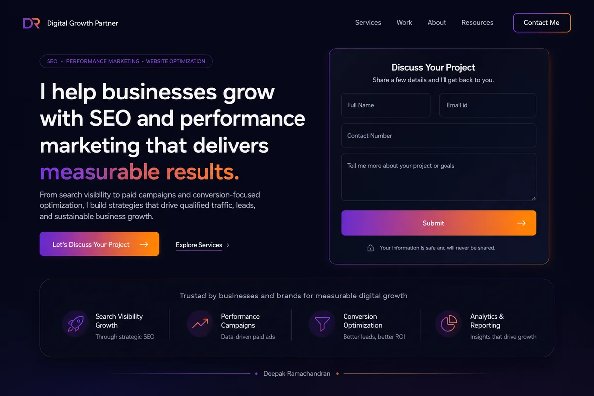 Landing Page Optimization for Paid Ads Campaigns Above the fold layout for a paid ads landing page